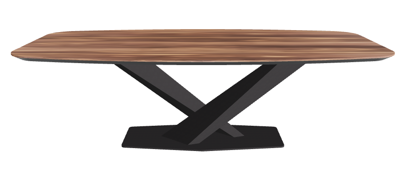 Cattelan Italia Stratos Wood Barrel-Shaped Dining Table