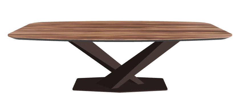 Cattelan Italia Stratos Wood Barrel-Shaped Dining Table