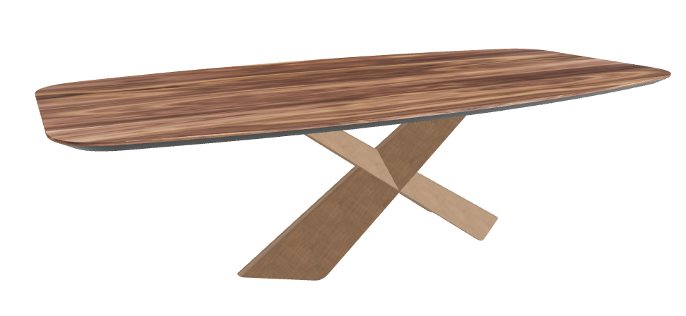 Cattelan Italia Tyron Wood Barrel-Shaped Dining Table