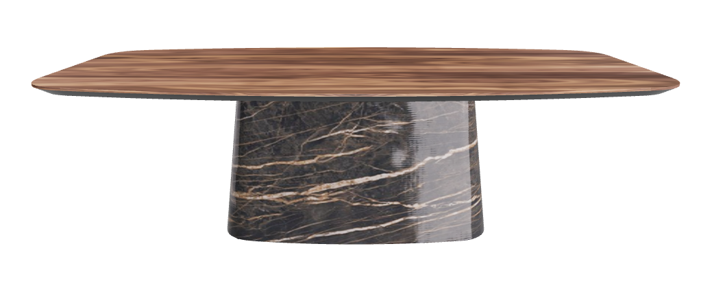 Cattelan Italia Napoleon Wood Barrel-Shaped Dining Table