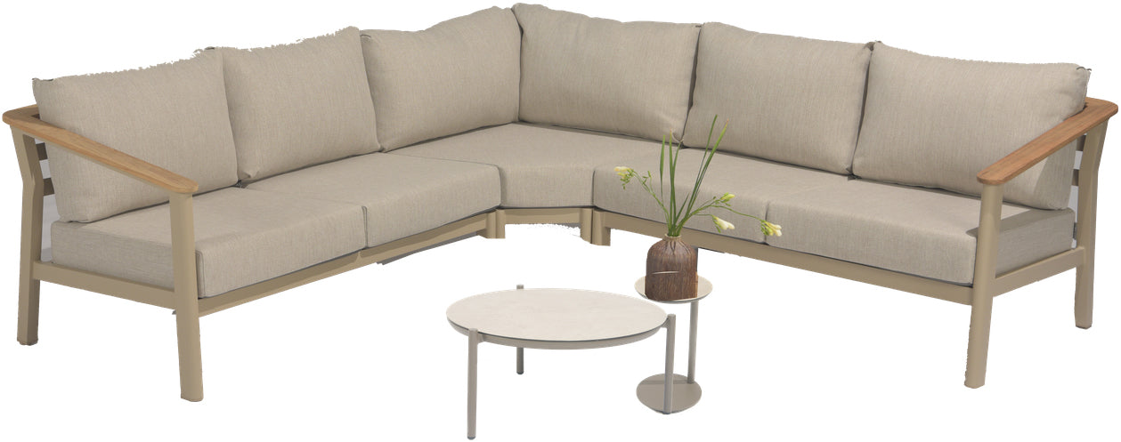 4 Seasons Outdoor Olivia Modular Lounge with Yoga Coffee Table