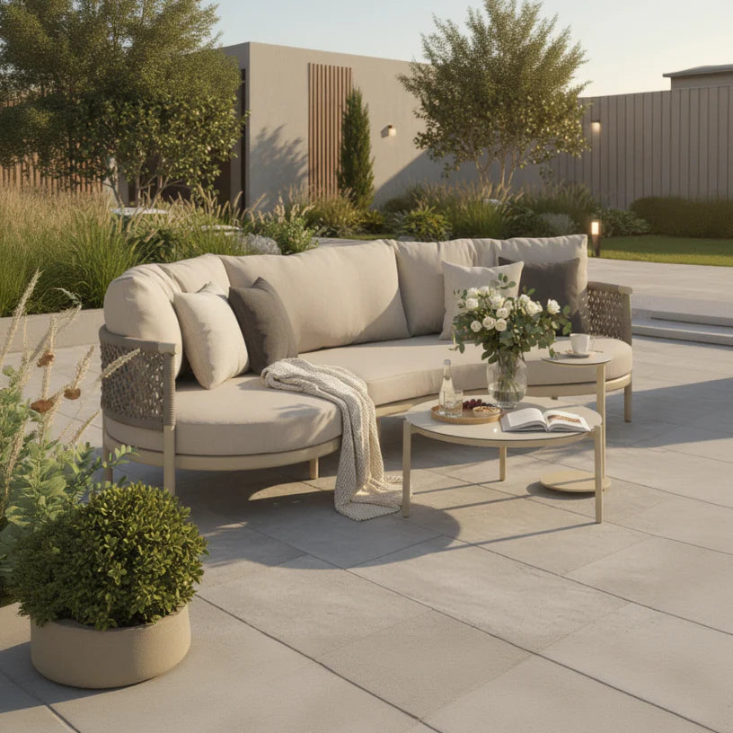 4 Seasons Outdoor Puglia Chaise lounge with Vic tables