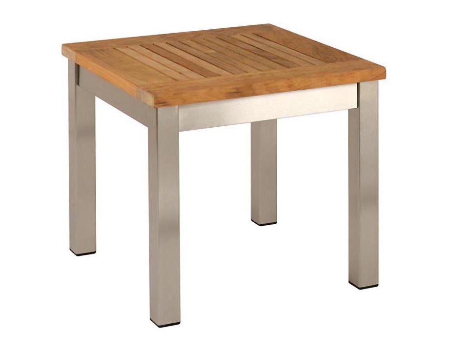 Equinox Occasional Low Table 44 Square Teak top