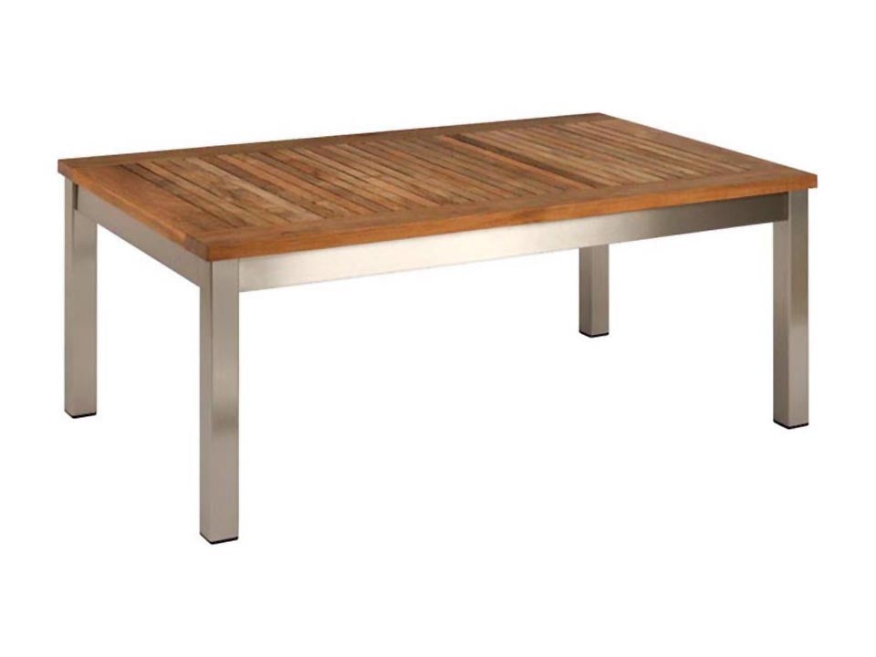Equinox Occasional Low Table 100 Rectangular Teak top