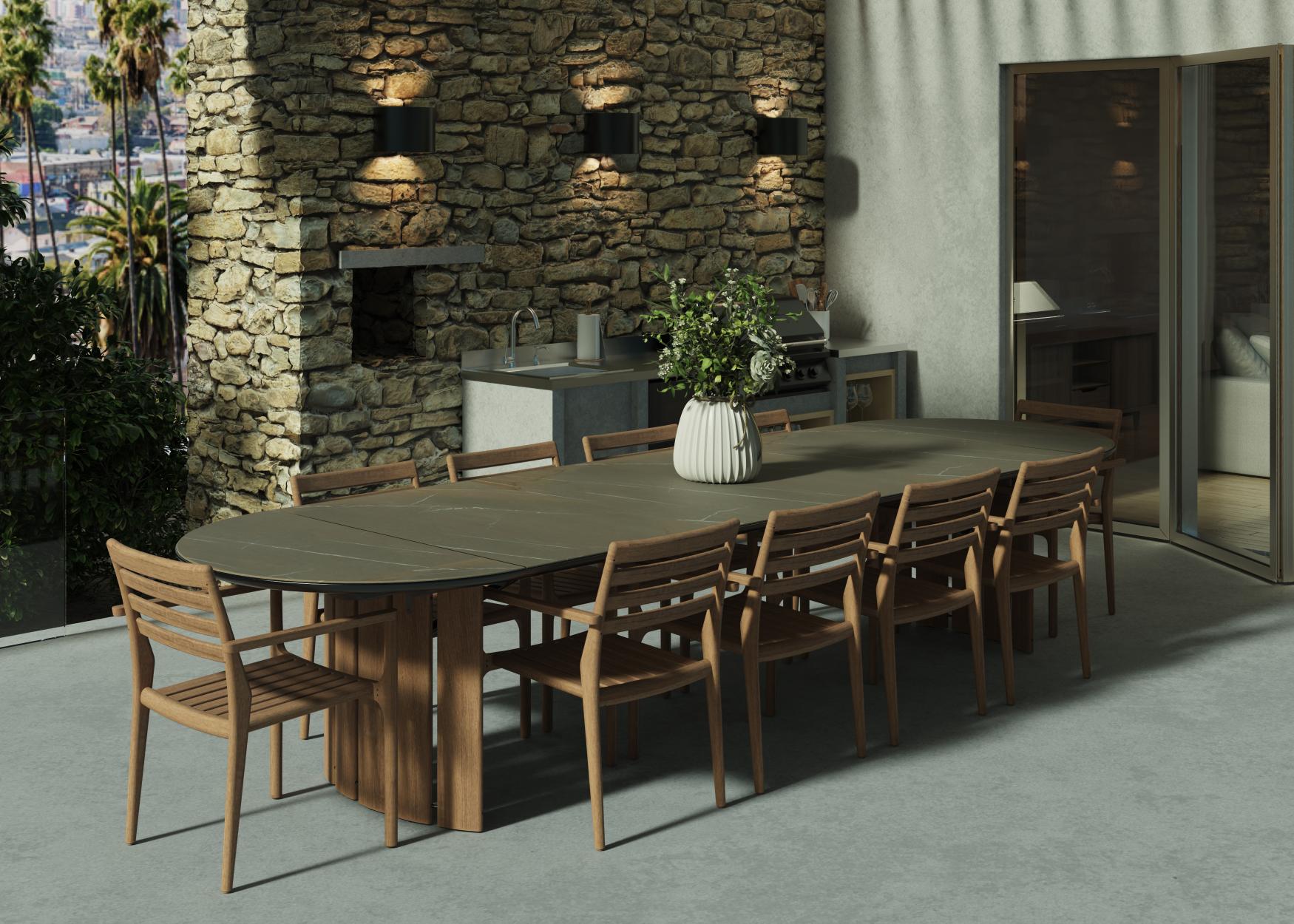 Barlow Tyrie Harmony Bridging Table 100cm