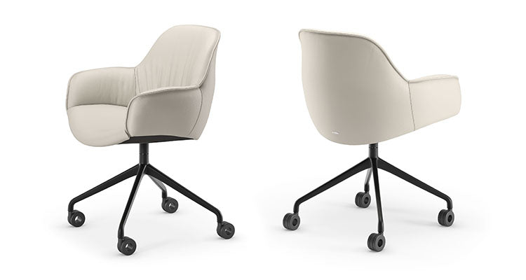 Cattelan Italia Scarlett Wheels Swivel Office Armchair
