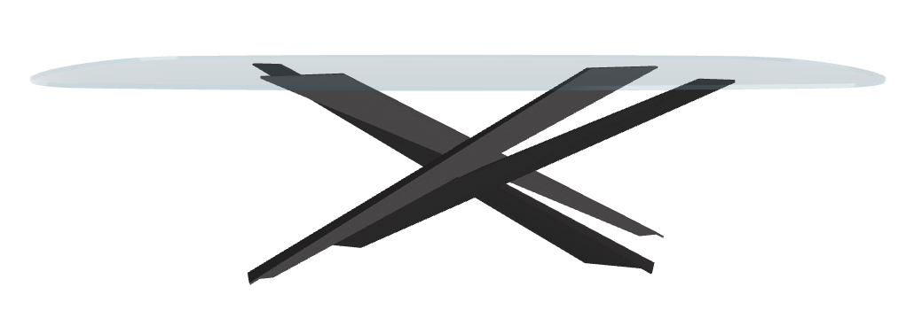 Cattelan Italia Lancer Glass Dining Table