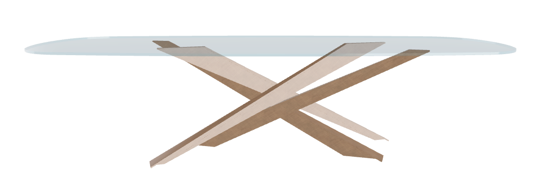 Cattelan Italia Lancer Glass Dining Table