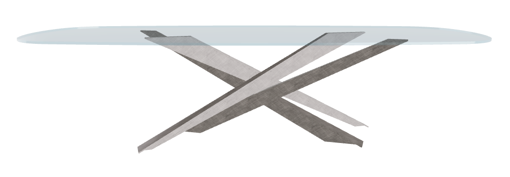 Cattelan Italia Lancer Glass Dining Table