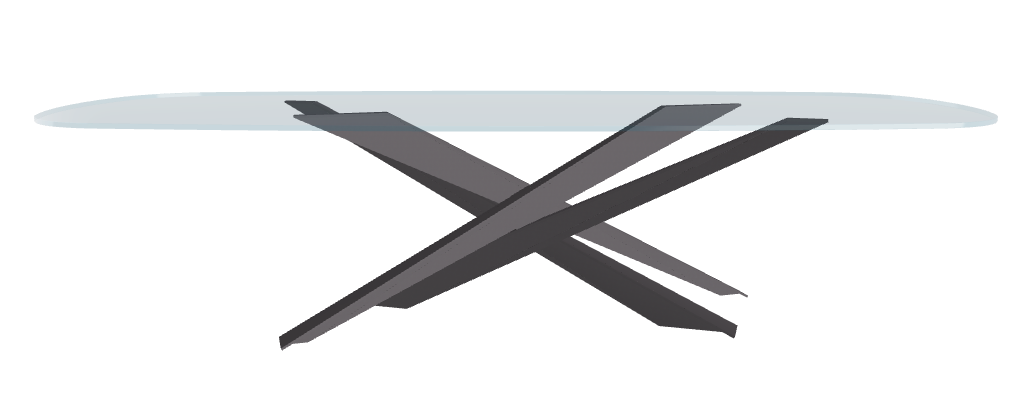 Cattelan Italia Lancer Glass Dining Table