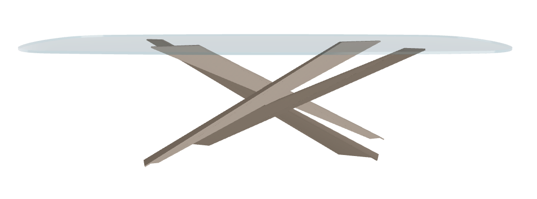 Cattelan Italia Lancer Glass Dining Table