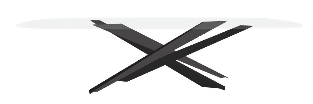 Cattelan Italia Lancer Glass Dining Table