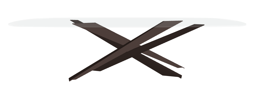 Cattelan Italia Lancer Glass Dining Table