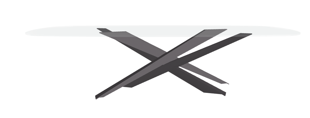 Cattelan Italia Lancer Glass Dining Table