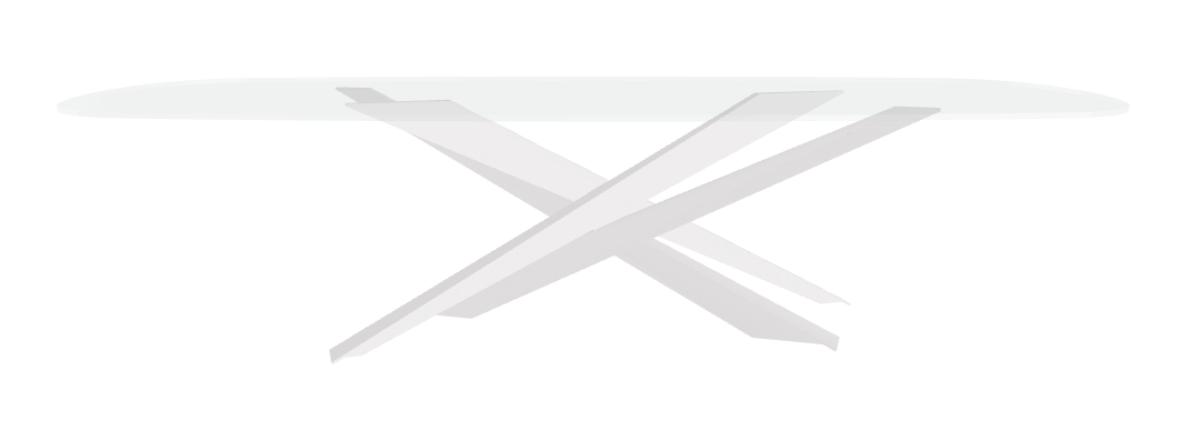 Cattelan Italia Lancer Glass Dining Table