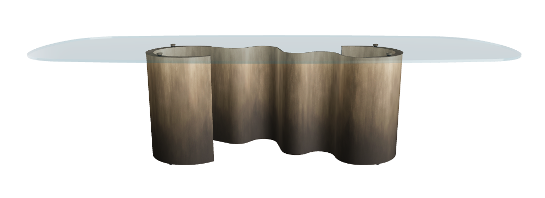 Cattelan Italia Papel Glass Dining Table
