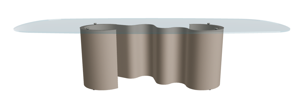 Cattelan Italia Papel Glass Dining Table