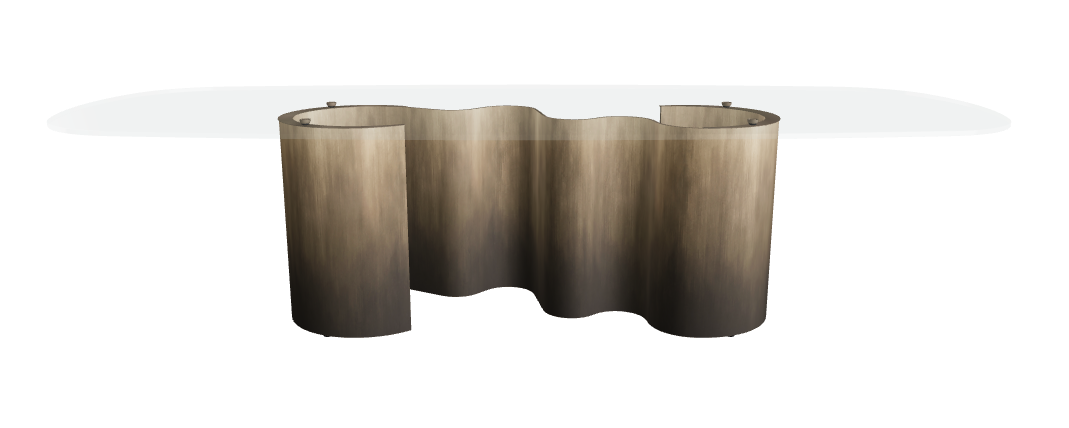 Cattelan Italia Papel Glass Dining Table