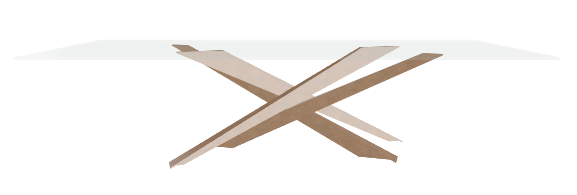 Cattelan Italia Lancer Glass Dining Table