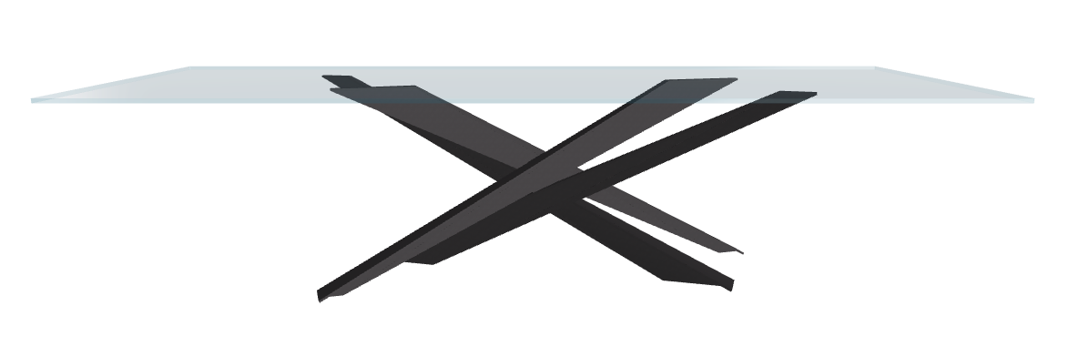 Cattelan Italia Lancer Glass Dining Table