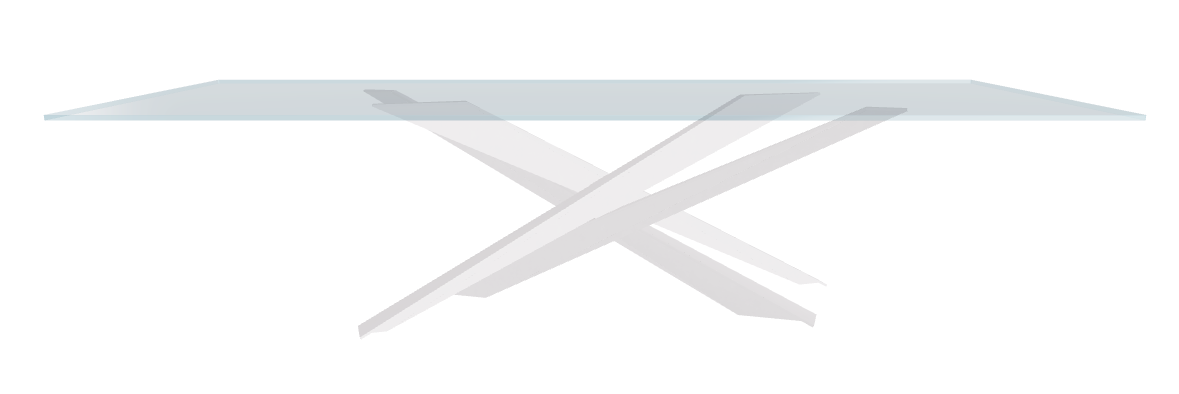 Cattelan Italia Lancer Glass Dining Table