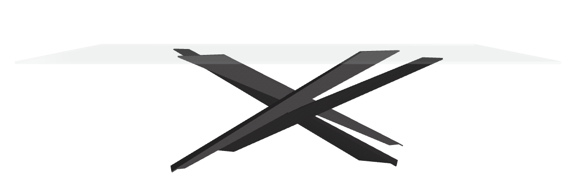 Cattelan Italia Lancer Glass Dining Table