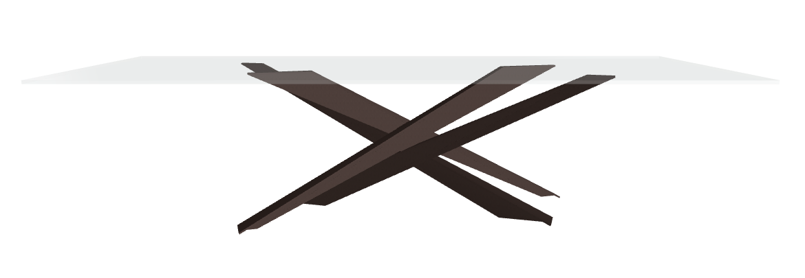 Cattelan Italia Lancer Glass Dining Table