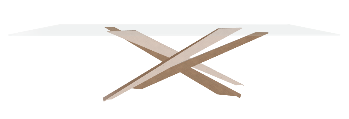 Cattelan Italia Lancer Glass Dining Table