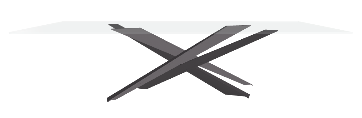 Cattelan Italia Lancer Glass Dining Table