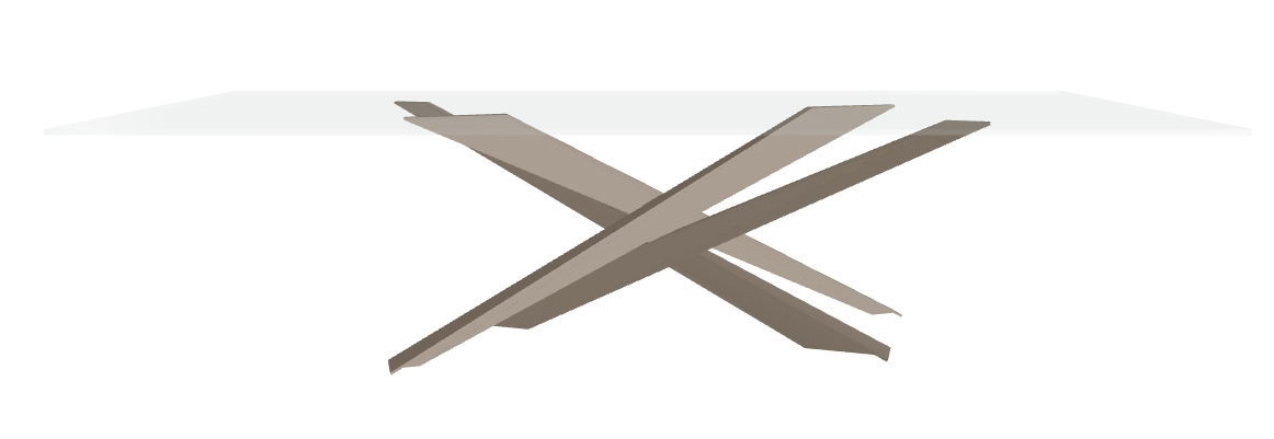 Cattelan Italia Lancer Glass Dining Table