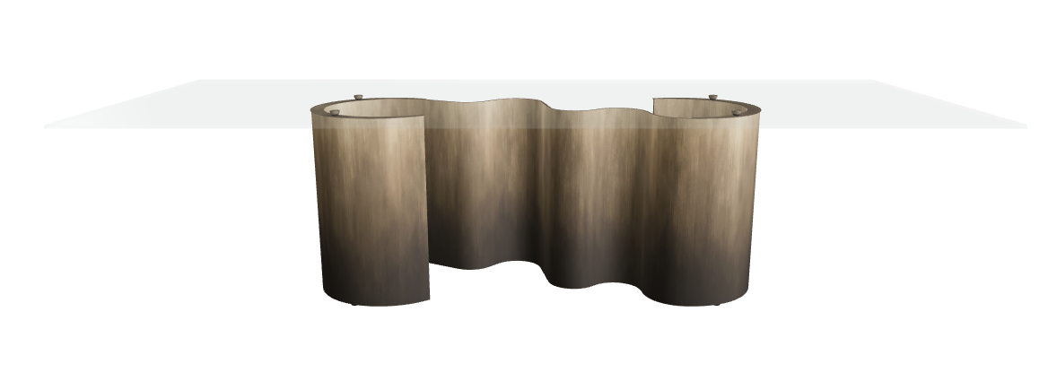 Cattelan Italia Papel Glass Dining Table
