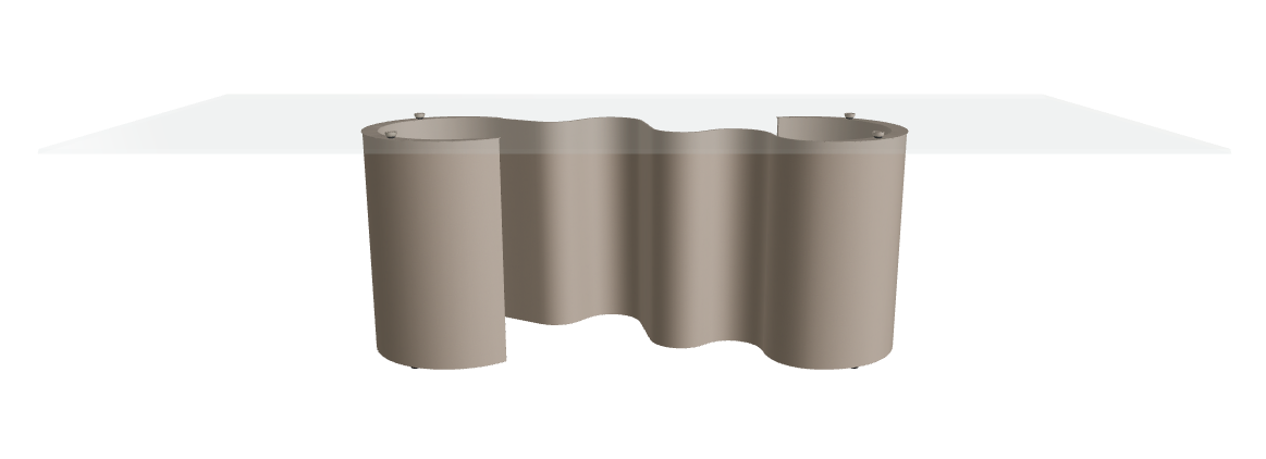 Cattelan Italia Papel Glass Dining Table