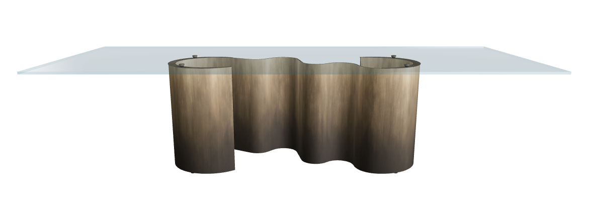 Cattelan Italia Papel Glass Dining Table