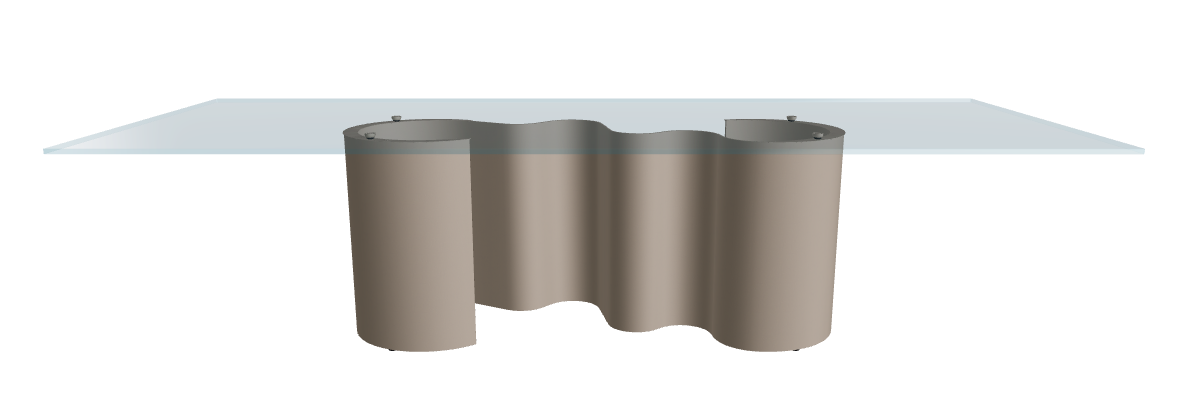 Cattelan Italia Papel Glass Dining Table