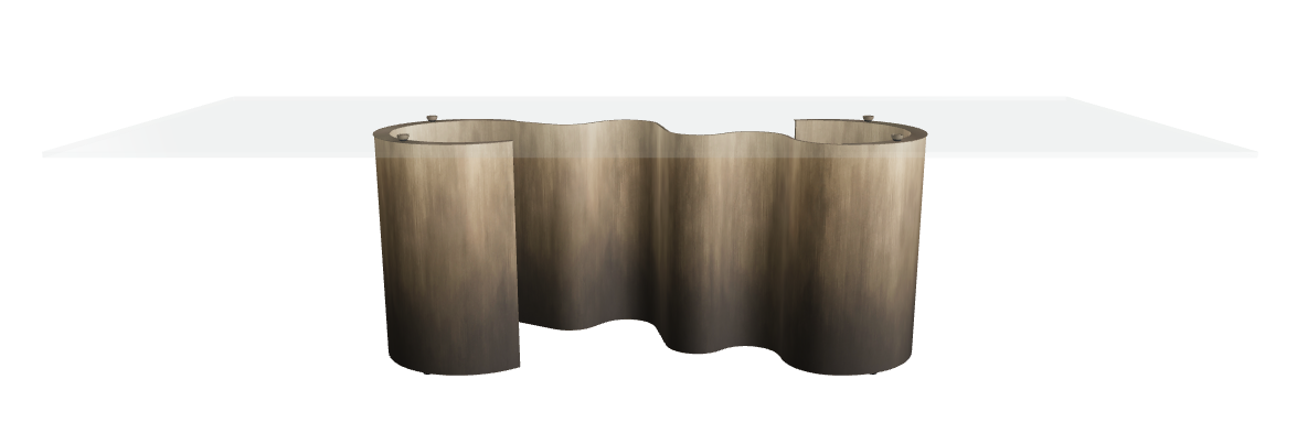 Cattelan Italia Papel Glass Dining Table