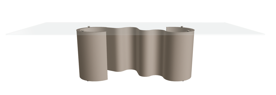 Cattelan Italia Papel Glass Dining Table