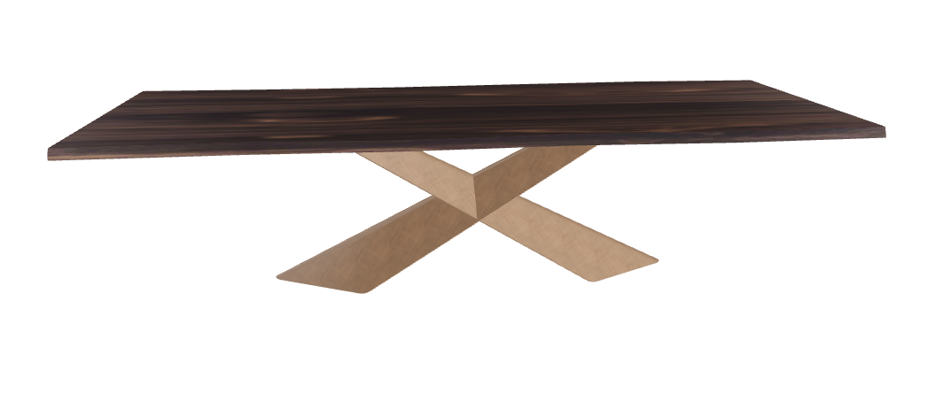 Cattelan Italia Tyron Wood Live Edged Dining Table