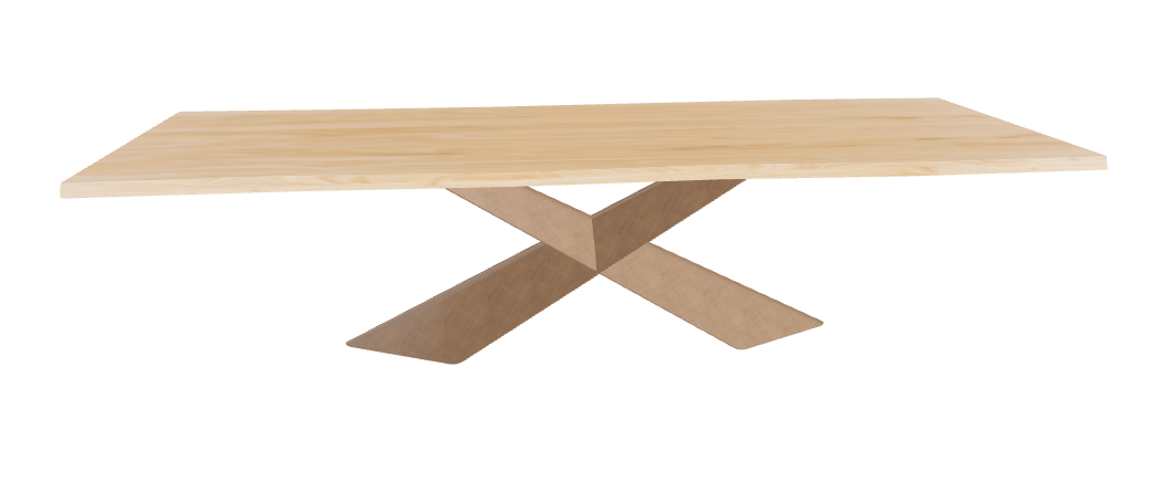 Cattelan Italia Tyron Wood Live Edged Dining Table
