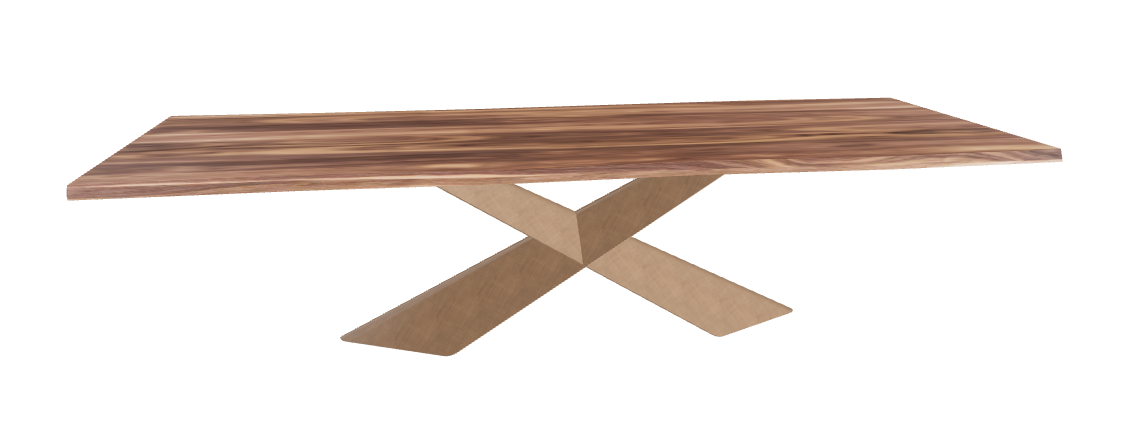 Cattelan Italia Tyron Wood Live Edged Dining Table