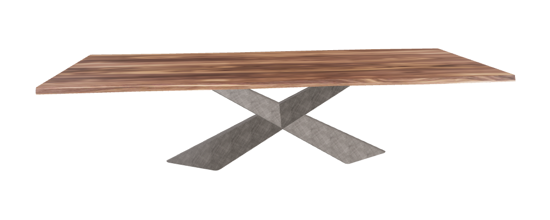 Cattelan Italia Tyron Wood Live Edged Dining Table