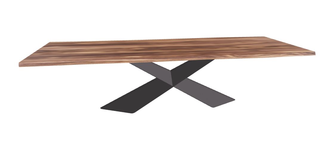 Cattelan Italia Tyron Wood Live Edged Dining Table