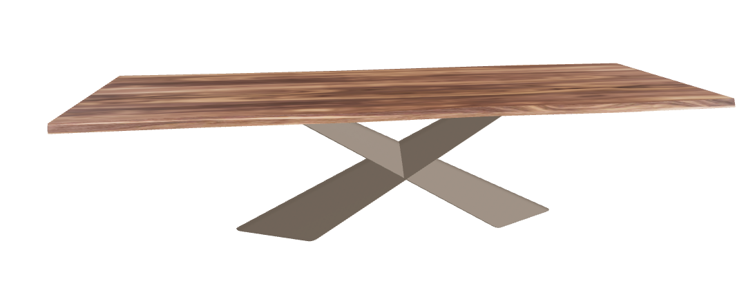 Cattelan Italia Tyron Wood Live Edged Dining Table