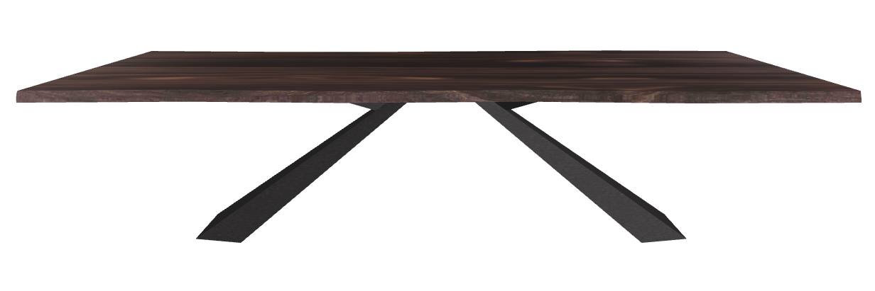 Cattelan Italia Eliot Wood Live Edged Dining Table