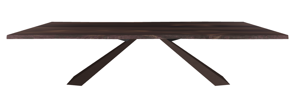 Cattelan Italia Eliot Wood Live Edged Dining Table