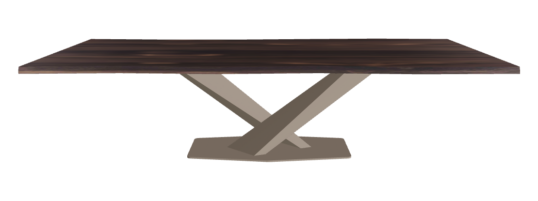 Cattelan Italia Stratos Wood Live Edged Dining Table
