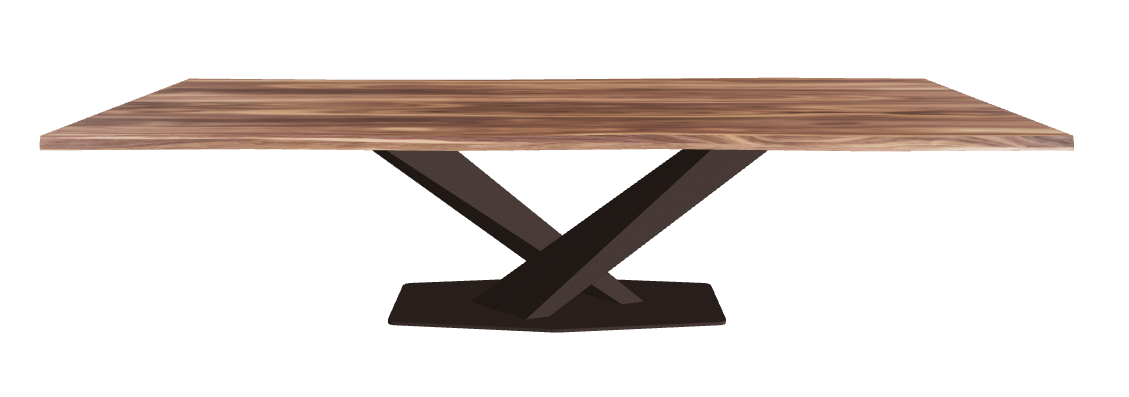 Cattelan Italia Stratos Wood Live Edged Dining Table