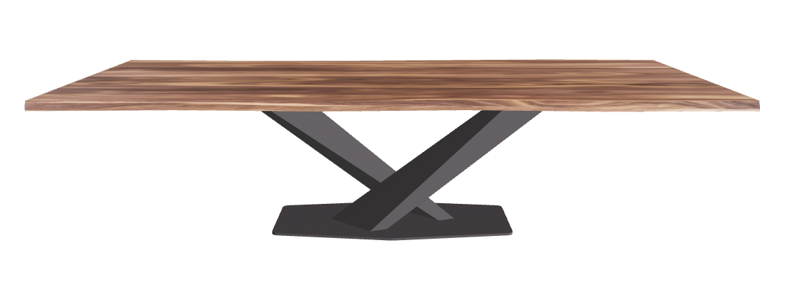 Cattelan Italia Stratos Wood Live Edged Dining Table
