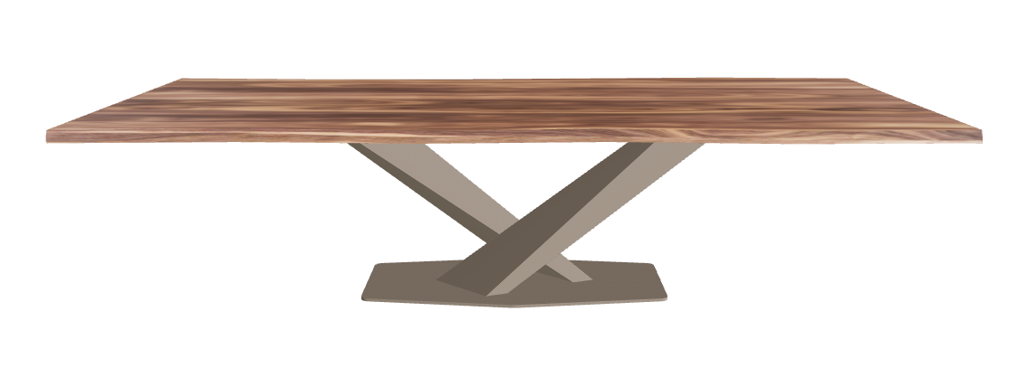 Cattelan Italia Stratos Wood Live Edged Dining Table