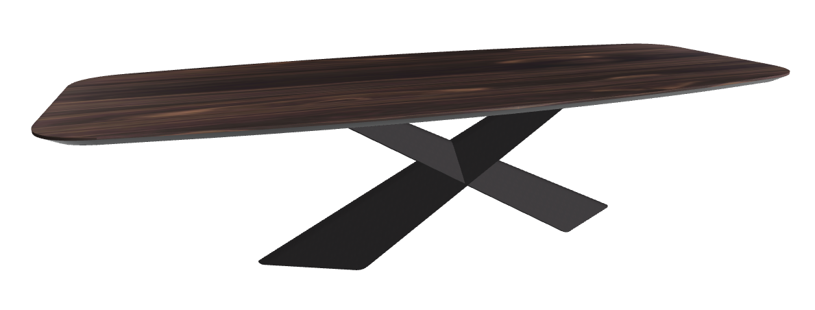 Cattelan Italia Tyron Wood Barrel-Shaped Dining Table