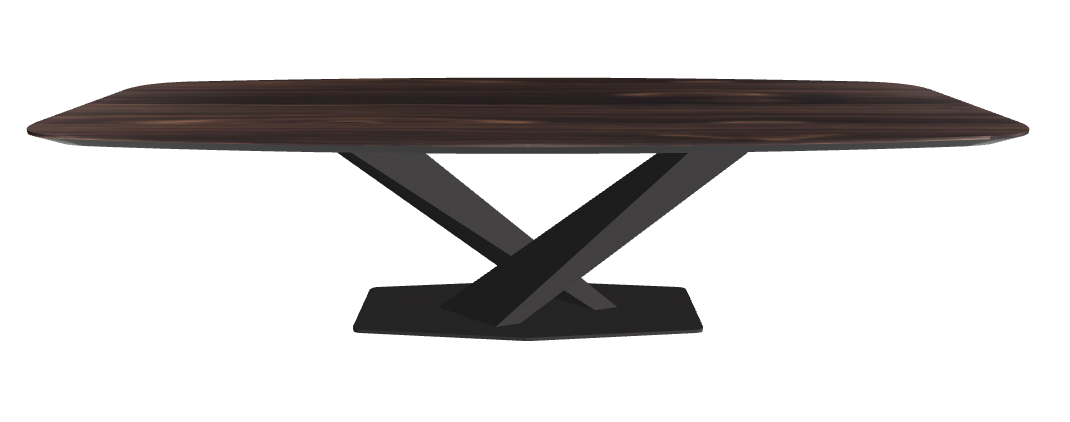 Cattelan Italia Stratos Wood Barrel-Shaped Dining Table